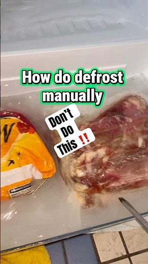 How To Defrost Fridge Manually #diy #applianceknowledge #fridge
