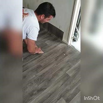 Comment posé du sol pvc (lino) #linoleum #vinyles #finition #bricolage #peintureacrylique