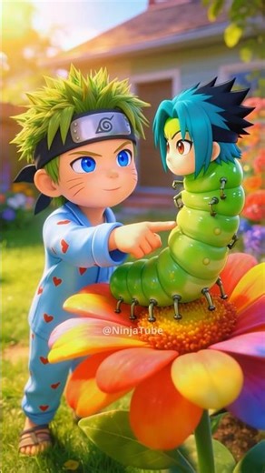 😱 Sasuke encontrou uma poção que faz voar… e virou BORBOLETA MÁGICA!