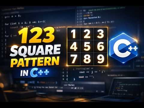 Number Square Pattern in C++ | User Input Program