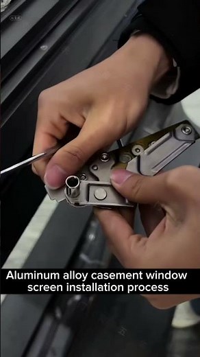 Aluminum alloy casement window screen installation process #windows