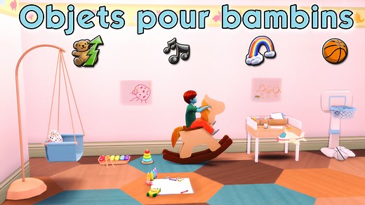 De nouveaux objets pour bambins par Pandasama ! - Mod Sims 4