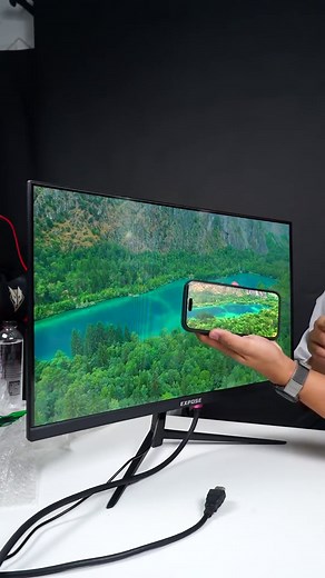 ทำไมหน้าจอมันติดสีฟ้าๆ monitor Expose 24 นิ้ว 165 Hz
