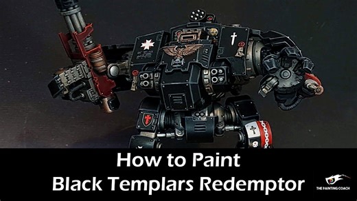 How to Paint a Black Templars Redemptor Dreadnought Like a Pro