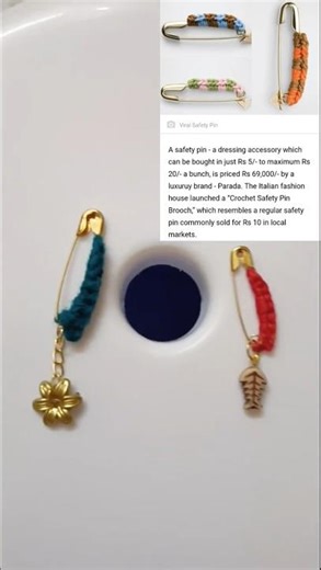 How are my chrochet safety pin brooch? #shorts #chrochet #safetypinbrooch #trending