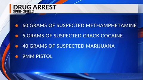 Springfield man arrested, charged with drug, weapons offenses