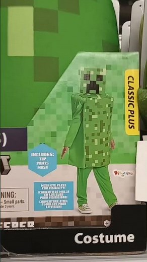 Minecraft Classic Creeper costume Walmart exclusive !