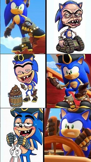 Sonic Prime feat Huggy Wuggy (Poppy Playtime 5 ) 🎨 Funny Drawing Memes #sonic