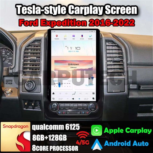14.4" Qualcomm For Ford Expedition 2016-2022 Car Radio Stereo Carplay Upgrade Tesla Style Screen - Ford Truck Enthusiasts Forums