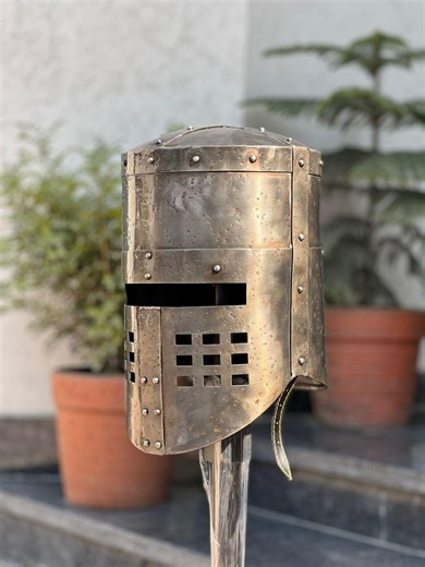 Monty Python Black Knight Helmet Handmade Steel | Holy Grail LARP Cosplay Costume - Etsy
