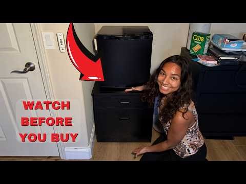 Mini Fridge Stand Review | Dorm Space Saver