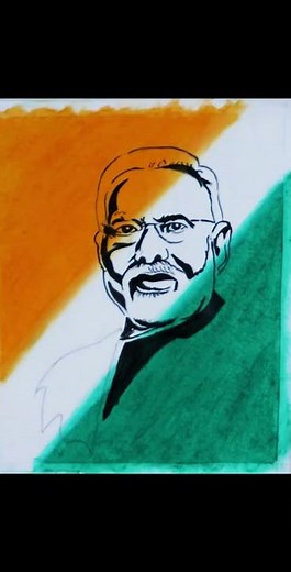 Narendra Modi Drawing | PM Modi ji Sketch Step by Step Tutorial | Anchal Art