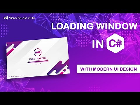 How to create a Splash Screen in C# 2020