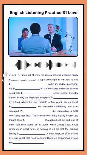 B1 Level English Listening Practice for Interviews