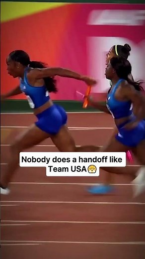 Team USA's baton handoff is absolutely flawless #TrackAndField #Sports