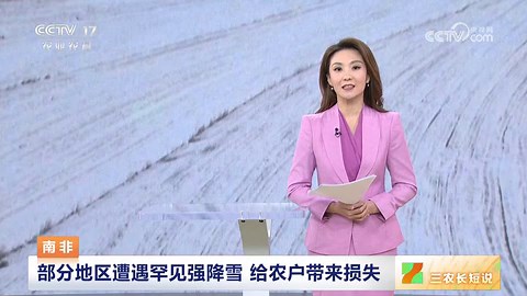 [三农长短说]南非 部分地区遭遇罕见强降雪 给农户带来损失