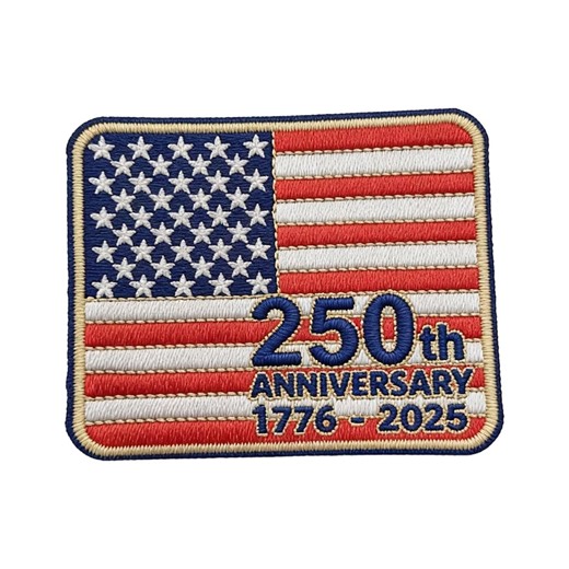 USA 250th Anniversary Flag Patch | Embroidered American Emblem Decor - Etsy