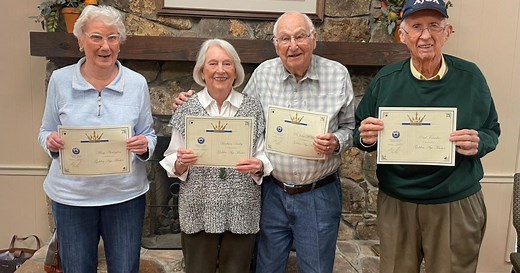 Rome Duplicate Bridge Club members honored with Golden Age Master recognition