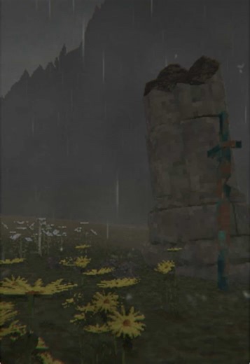 Dark Fantasy Game with Rainy Mood Atmosphere