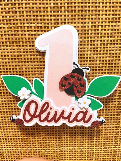 Ladybug Cake Topper – Girl's Birthday Party Decoration - Etsy