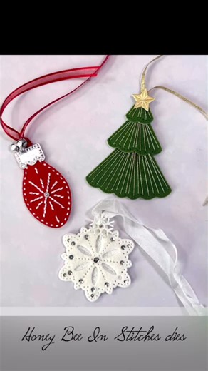 Carol H. | I’m sharing some of the process to make my Christmas Tags/ornaments for Christmas Tag Week. These feature @honeybeestamps In Stitches:... | Instagram