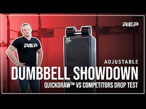 REP Fitness QuickDraw™ Dumbbell Drop Test vs. Competitors - Battle of the Adjustable Dumbbells