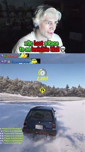 xQc Lost a Race to an Invisible Wall 💀