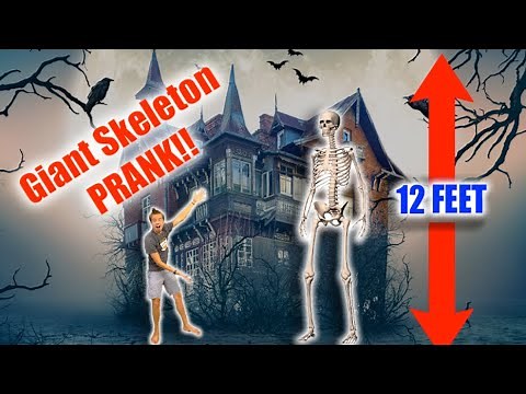 GIANT Skeleton PRANK!!!