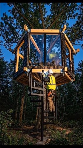 Luxury Glass Treehouse Timelapse Build