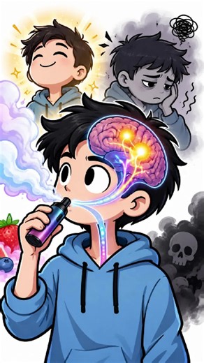 ¿Qué le hace el vape a tu cerebro? #Vape #Nicotina #Cerebro #Adicción #SaludMental