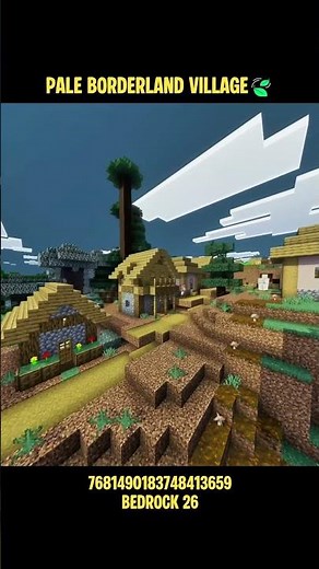 🌫️ PALE BORDERLAND VILLAGE Seed | Best Minecraft Bedrock 26 Pale Garden #minecraft