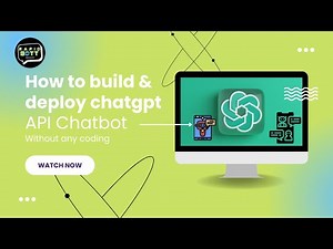 How to build your own custom AI chatbot using CHATGPT 3.5 API without any coding?
