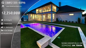 4.7K views · 12 reactions | $2,250,000 - Lavish entertainer's luxury estate previously featured on The Street of Dreams in Edmond, OK. A triumph of luxury, style and substance, showcasing exquisite craftsmanship, and functionality. Property Website: www.5008Deerfield.com - Oklahoma Real Estate - The Wyatt Poindexter Group www.WyattPoindexter.com #oklahoma #luxuryhomes #edmond | Wyatt Poindexter - The Agency Oklahoma | Facebook