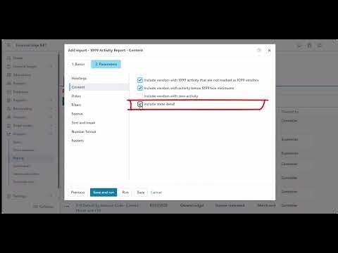 How to Run a 1099 Activity Report