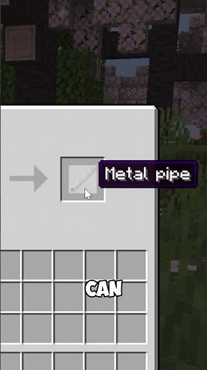 How to craft metal pipe #minecraft