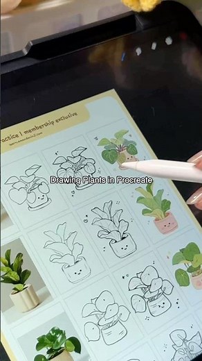Procreate Plant Drawing Tutorial 🌿 | Digital Painting for Beginners #procreateart