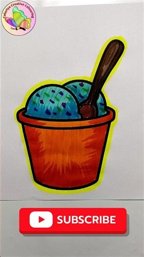 Aesthetic Ice Cream Coloring Step by Step | Relaxing Coloring Video