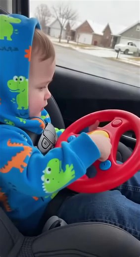 Watch him take the wheel like a pro! 🚗👶 Our little driver's got the funniest skills. 😂 #LetHimCook #ToddlerDriver #ParentLife #FunnyMoments #MiniDriver #LittleAdventurer #ParentingWin
