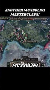 🇮🇹 Yet Again- Another MUSSOLINI Masterclass! | HOI4 Shorts