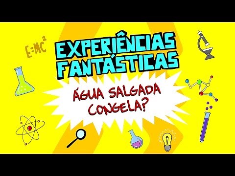 Água salgada congela? - Experiências Fantásticas