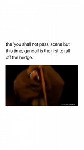 You know the Balrog fight on the Bridge of Khazad-dûm… but what if Gandalf fell first? 😂 . . . . #lotr #lordoftherings #middleearth #thelordoftherings #trend #trending #tolkienfan #gandalf #youshallnotpass #lotrfan #reels #tolkien #fellowship #ianmckellen #balrog #reelsi̇nstagram #gandalfthegrey #moria #funnyvideos #funnyvideo #khazaddum #lordoftheringsfan #lotrmemes | The Rings of Power Daily