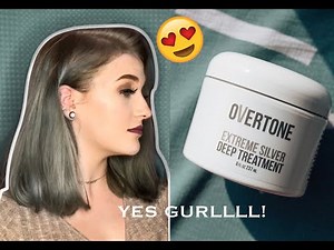 Dying my hair EXTREME GREY! (oVertone)