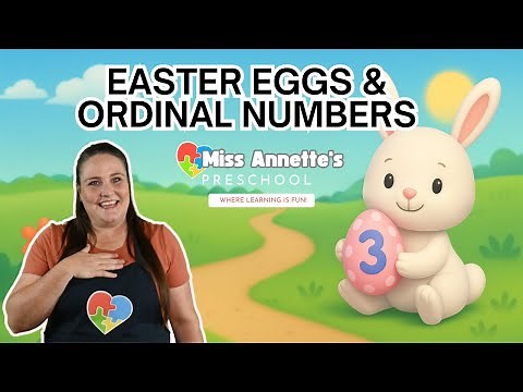 Easter Egg Hunt Counting & Ordinal Numbers | Count, Color & Sing with Miss Annette | Preschool Songs