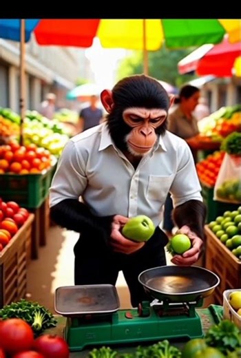 “A Monkey Working on a Computer Just Like Humans” #shortvideo #motivation