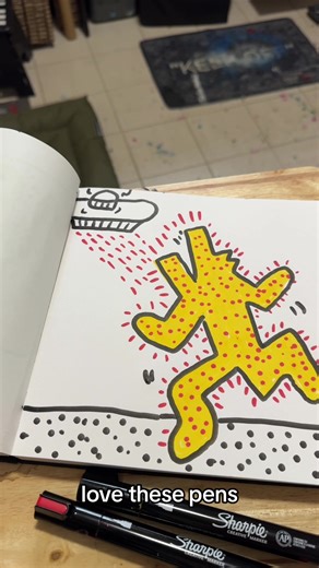 Keith Haring Inspired Art Tutorial with Sharpie