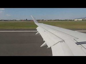 【加速が凄い】JAL飛行機離陸シーン、機内からの景色