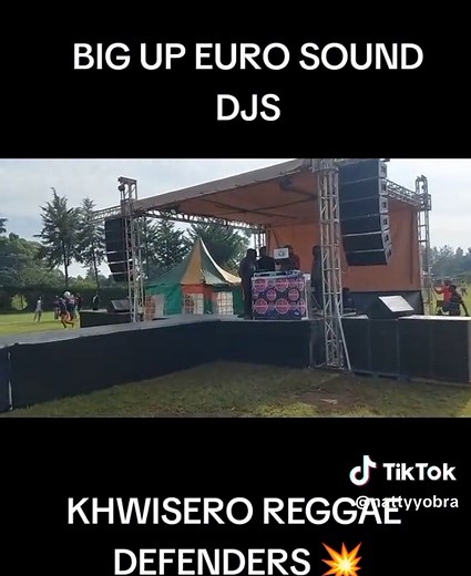 Reggae Sound System Setup for Outdoor Event