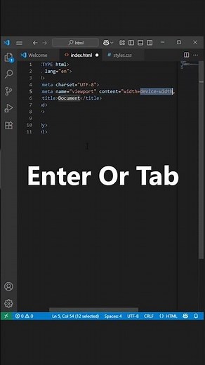 VS Code-ல் HTML வேகமாக எழுத 3 செம Shortcuts! | Frontend Beginner Hacks 🔥