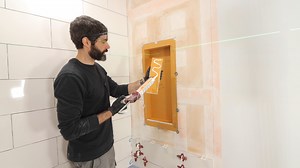 2.2K views · 26 reactions | Schluter shower niche installation...even prefab niches are customizable | Home Repair Tutor | Facebook
