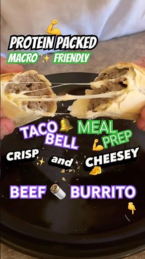Homemade Taco Bell Cheesy Beef Burrito 🌯 But Macro FRIENDLY